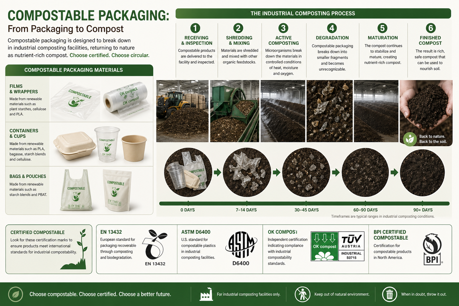Compostable Packaging: What It Is, How It Works, and What Certifications to Require